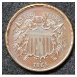 1865 Two Cent Piece