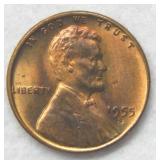 1955 S Lincoln Wheat Cent