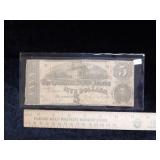 1863 $5 CSA  Note