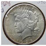 1928 Peace Silver Dollar Coin