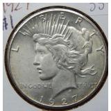 1927 Peace Silver Dollar