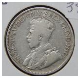 1917 Canada Silver Quarter