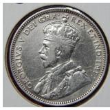1912 Canada/Newfoundland Silver Twenty Cent Coin