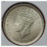 1943 Malaya 10 Cent Coin
