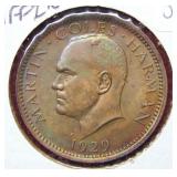 1929 Lundy Puffin Coin