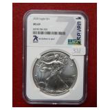 2020 Silver Eagle 1oz NGC MS69