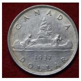1937 Canada Silver Dollar