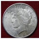 1922 S Peace Silver Dollar Coin