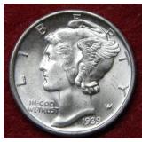 1939 D Mercury Silver Dime
