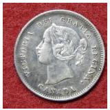 1891 Canada Silver Half Dime