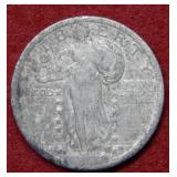 1917 D Standing Liberty Silver Quarter Type II