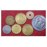 Lot of 7 Tokens and Medals