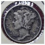 1944 Mercury Silver Dime