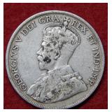 1919 Canada Silver Half Dollar