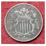 1867 Shield Nickel
