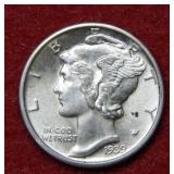 1939 D Mercury Silver Dime