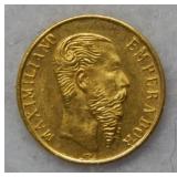 1865 Maximillian Solid 8KT Gold