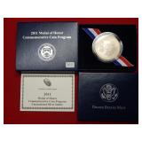 2011 Medal of Honor UNC Silver Dollar