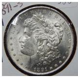 1891 S Morgan Silver Dollar