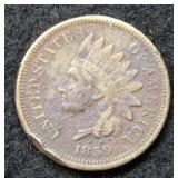 1859 Indian Head Cent - dark