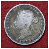 1871 Canada Silver Quarter
