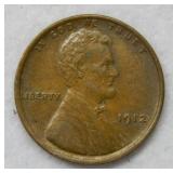 1912 Early Lincoln Wheat Cent - brown