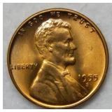 1955 S Lincoln Wheat Cent