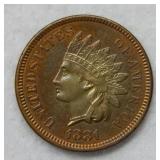 1881 Indian Head Cent - red & brown