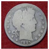 1897 O Barber Silver Half