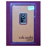Valcambi 2.5 gram Gold 999.9 Bullion