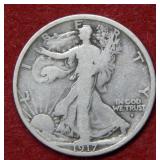 1917 D OBV Walking Liberty Silver Half