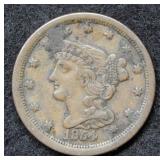 1854 Half Cent