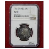 1948 Canada Silver Half NGC AU58