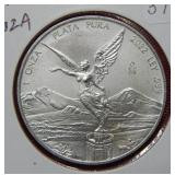 2022 Mexico Silver 1oz .999 Onza Bullion ***