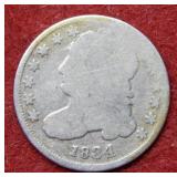 1834 Bust Silver Dime