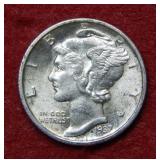 1937 D Mercury Silver Dime