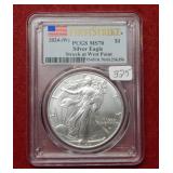2024 (W) Silver Eagle 1oz PCGS MS70