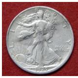 1920 D Walking Liberty Silver Half