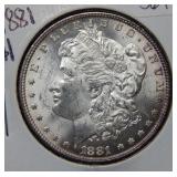 1881 Morgan Silver Dollar