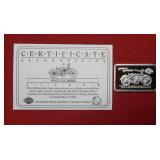 1913 Harley 5-35 Silver 1oz .999 Bullion Bar