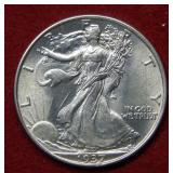 1937 Walking Liberty Silver Half