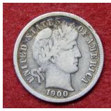 1900 S Barber Silver Dime