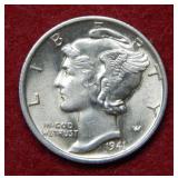 1941 S Mercury Silver Dime