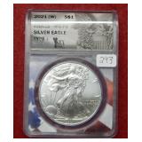 2021 (W) Silver Eagle 1oz ANACS MS70