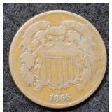 1865 Two Cent Piece
