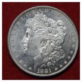 1881 Morgan Silver Dollar