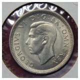 1937 Great Britain 3 Pence Silver Coin