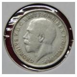 1915 Great Britain 3 Pence Coin