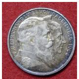1906 German 3 Mark Silver Commemorative