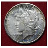 1924 S Peace Silver Dollar